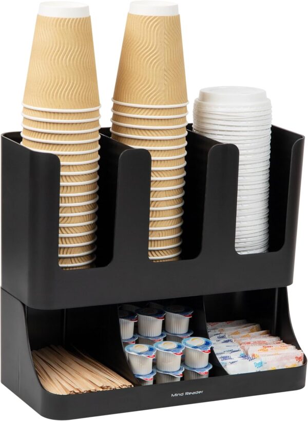 Condiment and Cup Storage Organizer